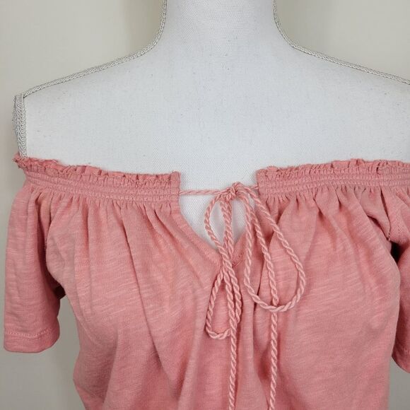 NWT Altar'd State Off-Shoulder Top. Peach Pink M#022 - Picture 3 of 14
